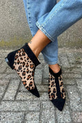 Everly | Stijlvolle Leoparden Puntige Enkellaarsjes