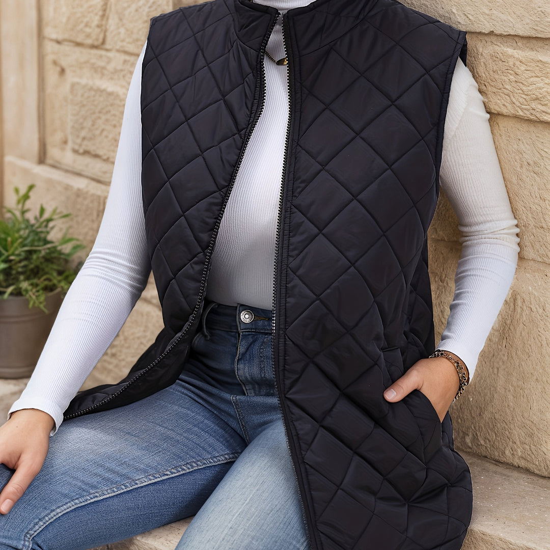 Eileen | Gequilte Lange Vest