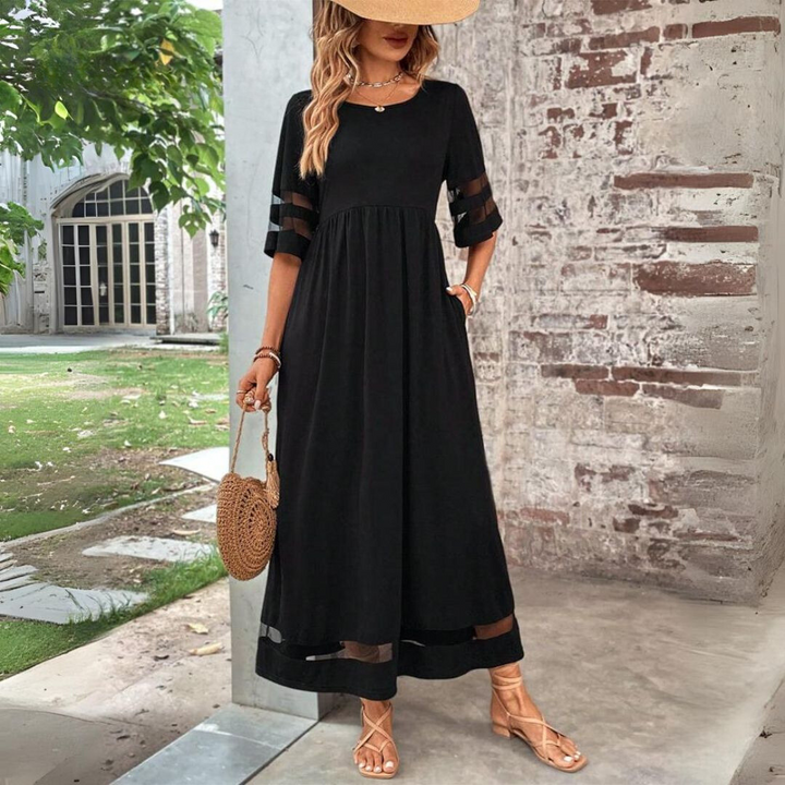 Aubrey | Elegante Midi-jurk met Buikbedekking
