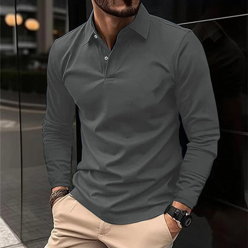 Dalton | Verfijnde Lange Mouwen Polo Shirt