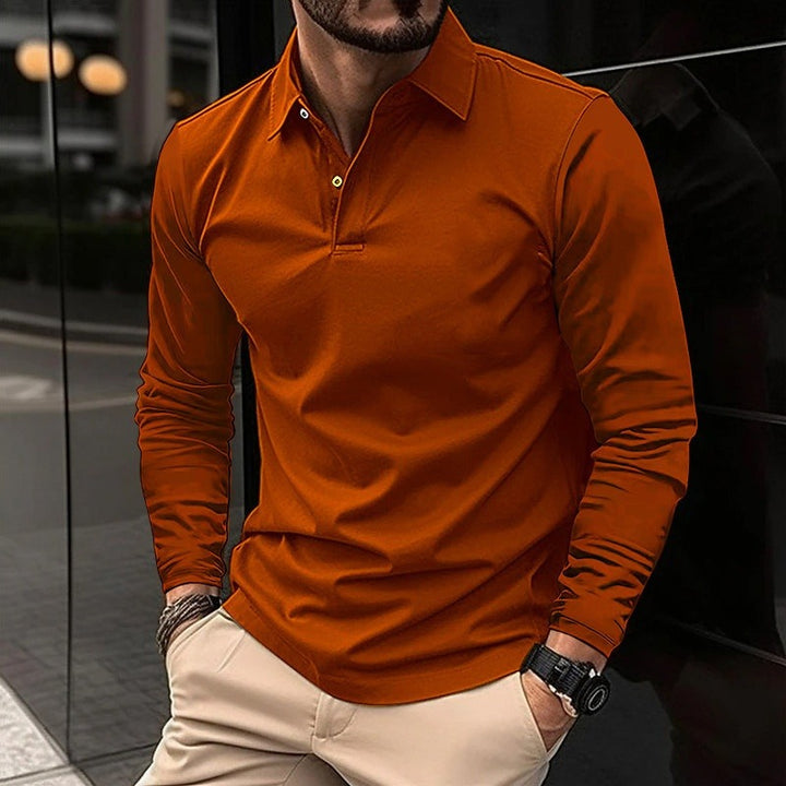 Dalton | Verfijnde Lange Mouwen Polo Shirt