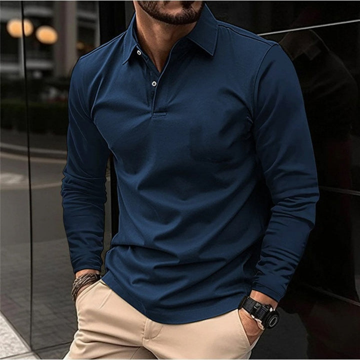 Dalton | Verfijnde Lange Mouwen Polo Shirt
