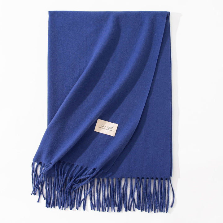 Zachte sjaal van imitatiekasjmier met franjes, 70 × 200 cm
