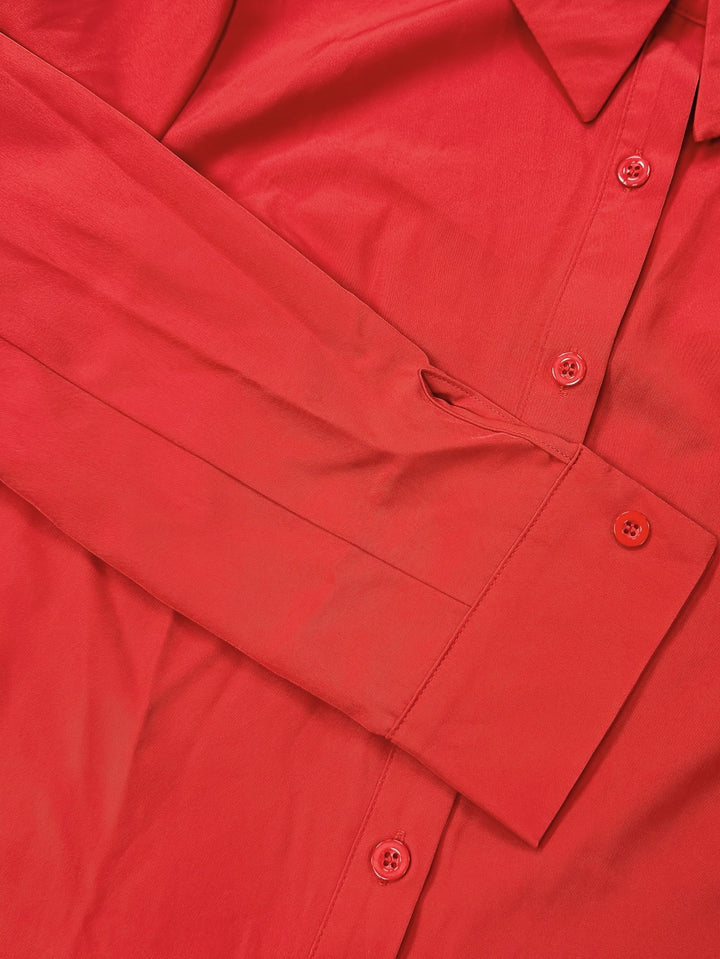 Quinn | Verfijnde Knop-Voorkant Blouse