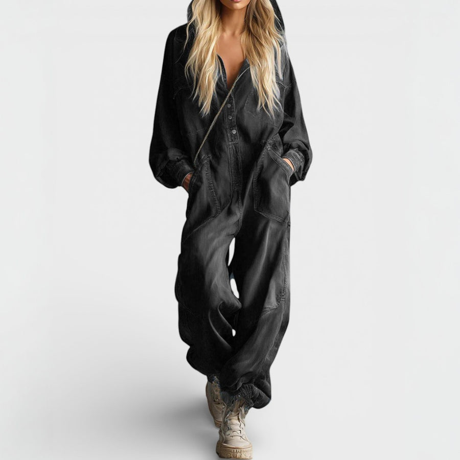 Sierra | Hoodie Jumpsuit met Lange Mouwen
