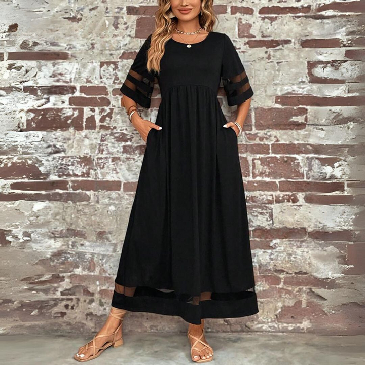 Aubrey | Elegante Midi-jurk met Buikbedekking