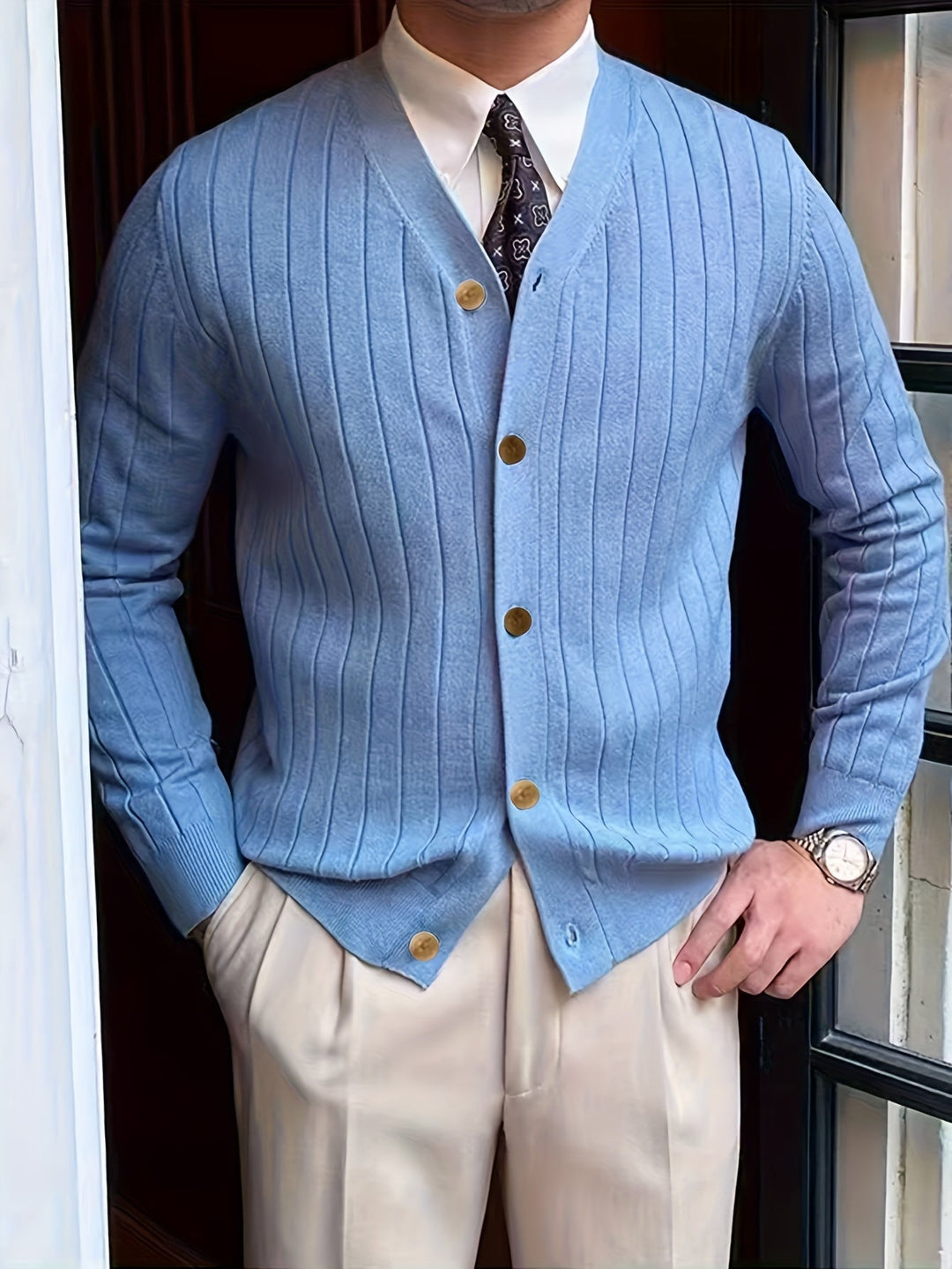 Oliver | Klassieke Knopen-Cardigan