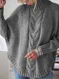 Gwendolyn | Kabelgebreide Hoge-Neck Trui