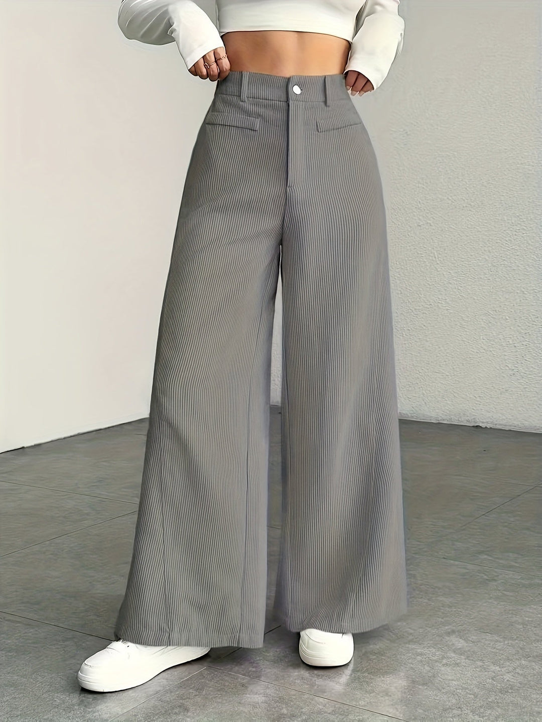 Kimberly | Hoge Taille Wijde Pantalon