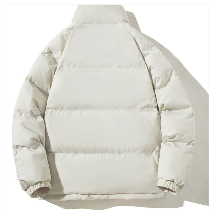 Unisex winterjas met opstaande kraag, teddyvoering en zakken
