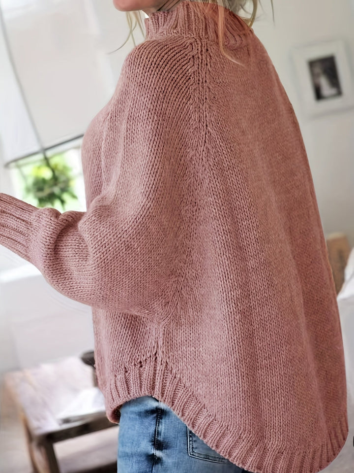 Gwendolyn | Kabelgebreide Hoge-Neck Trui