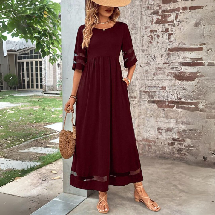 Aubrey | Elegante Midi-jurk met Buikbedekking