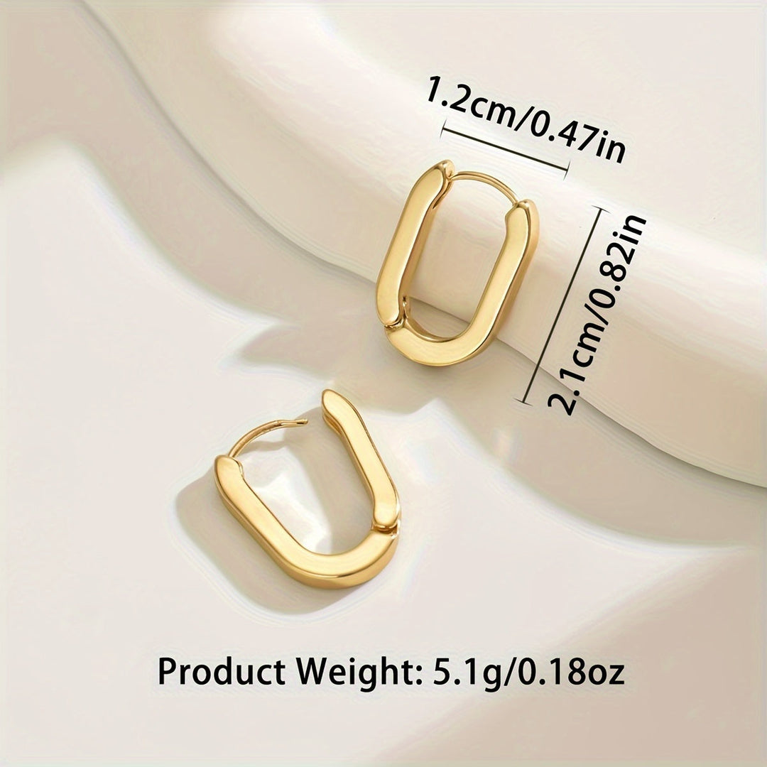 Wanda | Elegante Geometrische Hoepel Oorbellen