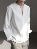 Franklin | Kraagloze V-hals Shirt