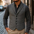 Bennett | Dubbelzijdige Herringbone Gilet