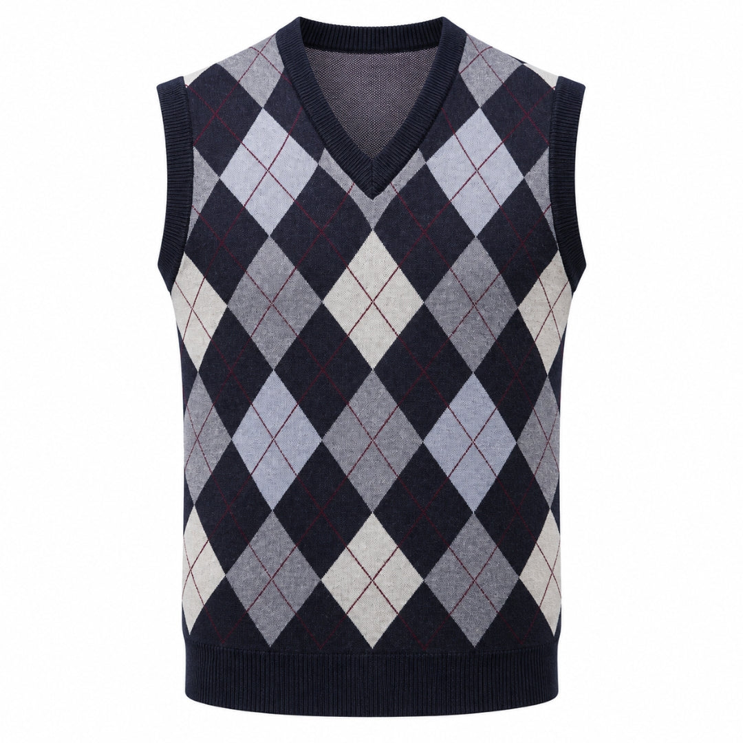 Chandler | Klassieke Argyle Trui Vest