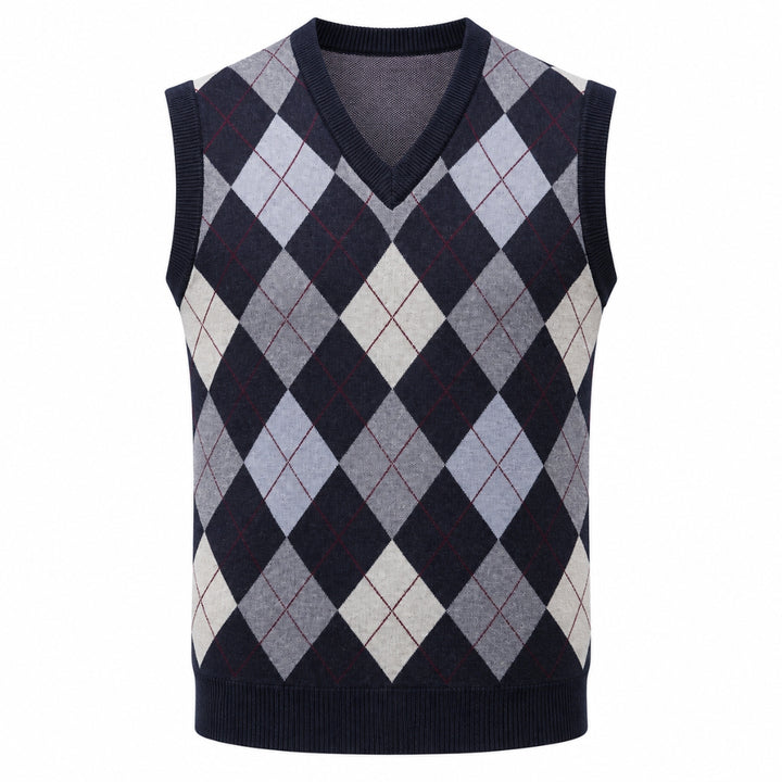 Chandler | Klassieke Argyle Trui Vest