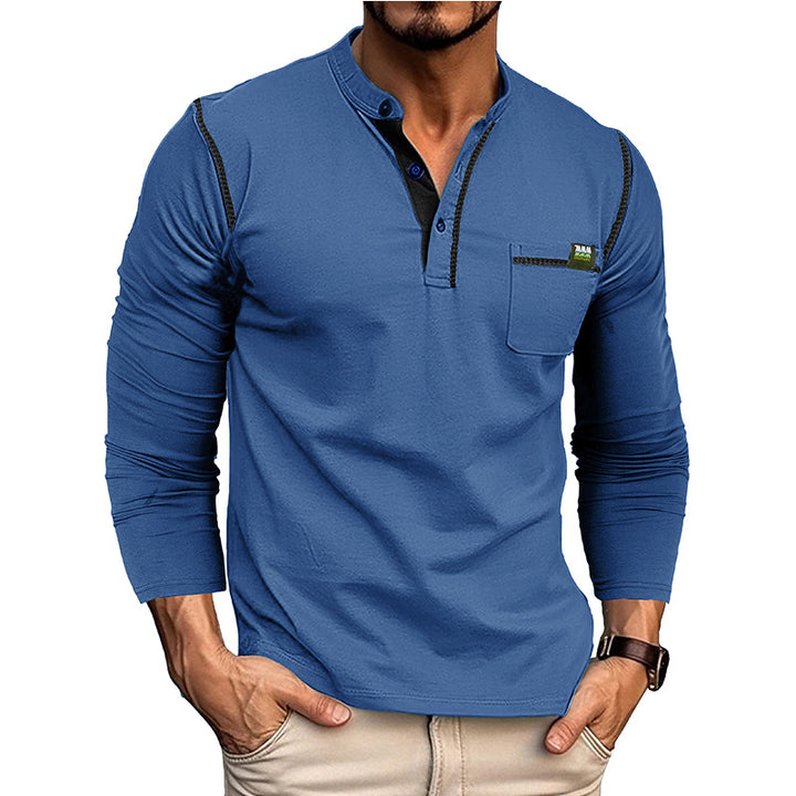 Conrad | Textured Half-Button Pullover