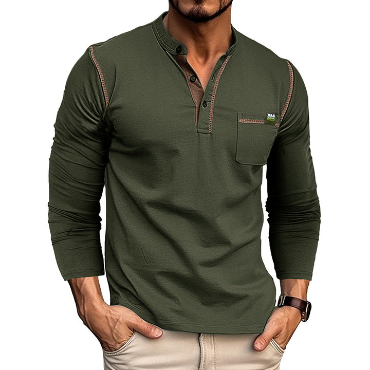 Conrad | Textured Half-Button Pullover