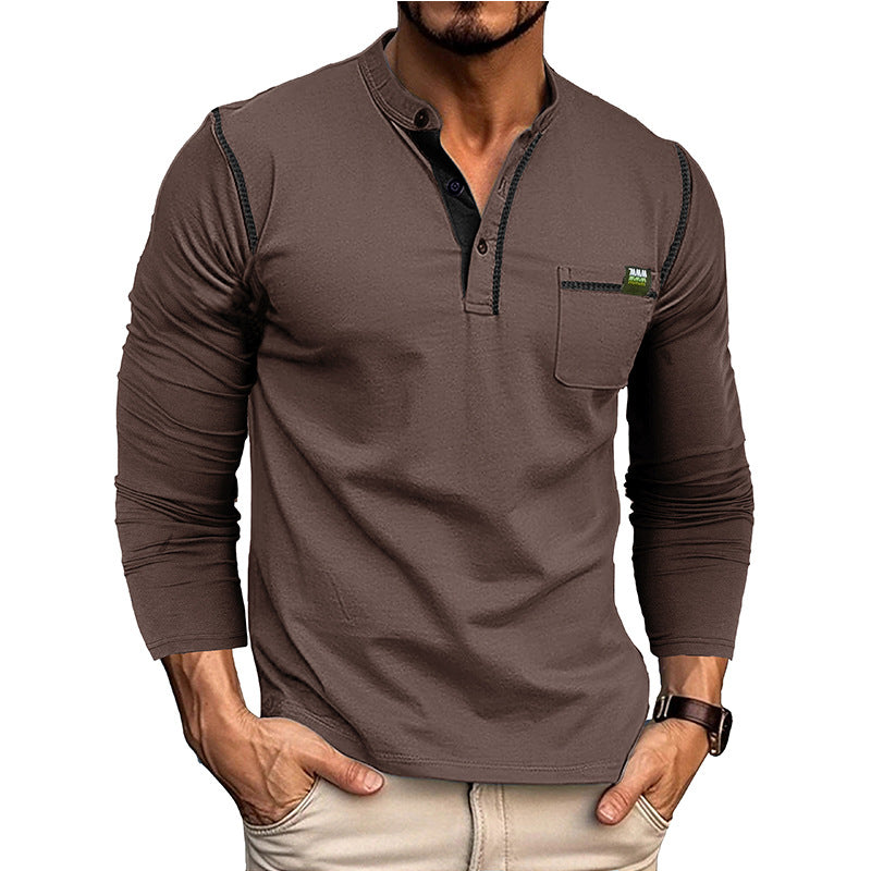 Conrad | Textured Half-Button Pullover