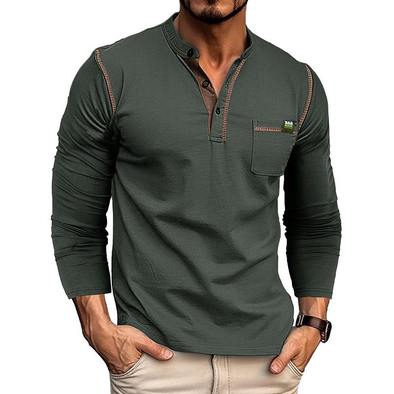 Conrad | Textured Half-Button Pullover