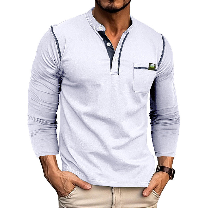 Conrad | Textured Half-Button Pullover