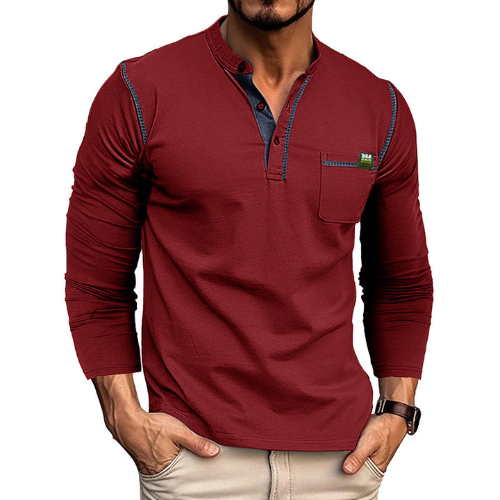 Conrad | Textured Half-Button Pullover
