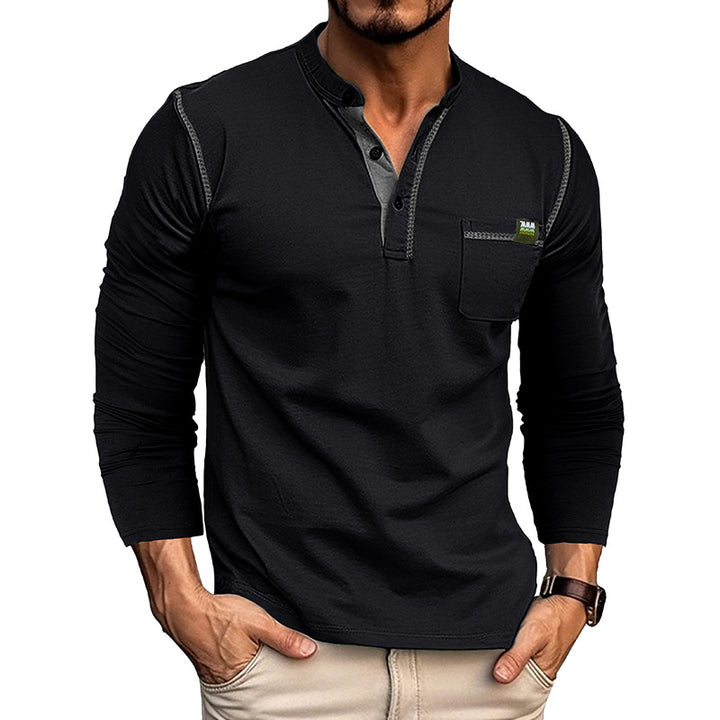 Conrad | Textured Half-Button Pullover