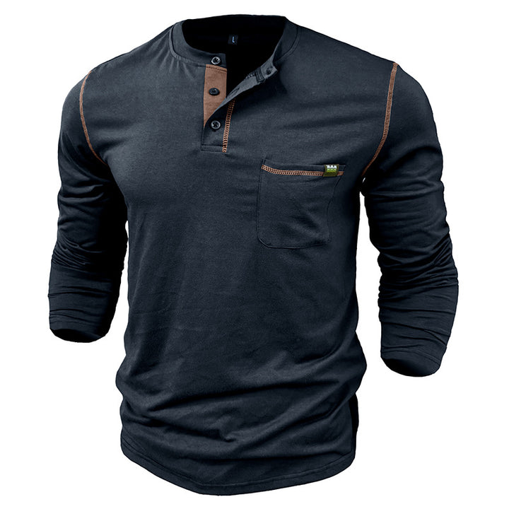 Conrad | Textured Half-Button Pullover