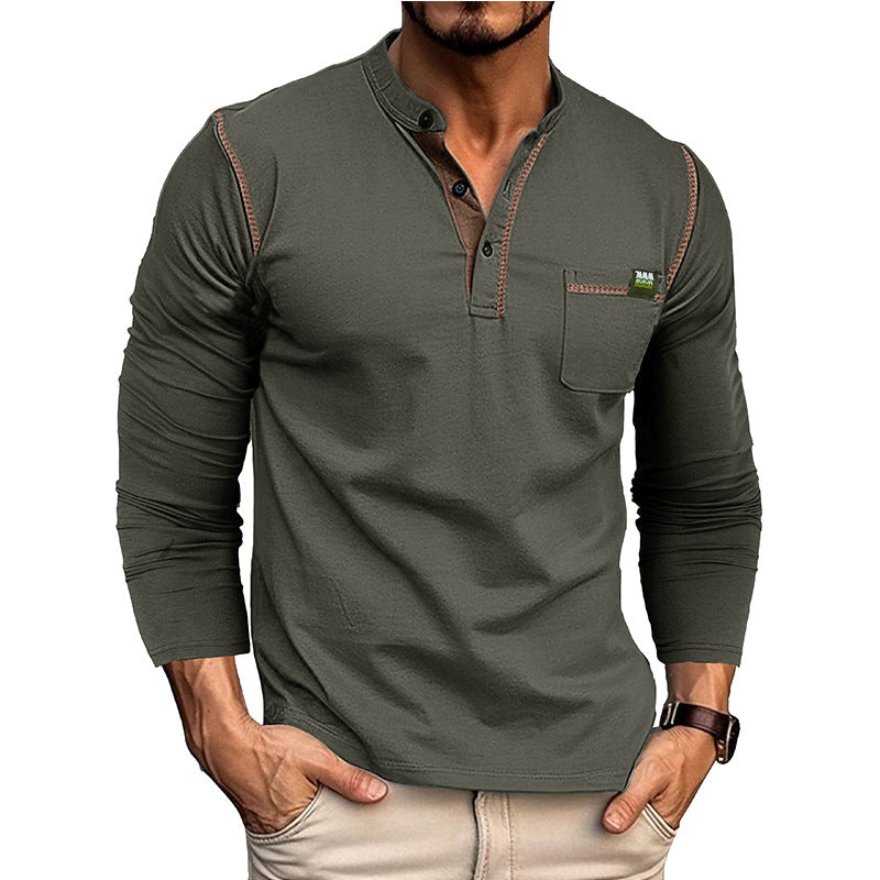 Conrad | Textured Half-Button Pullover