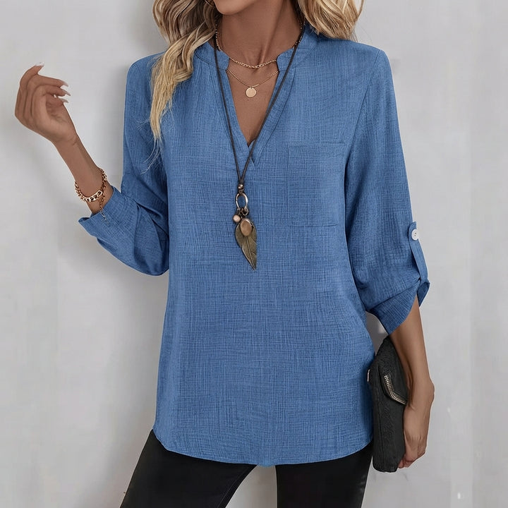 Corinne | Verfijnde V-Hals Blouse