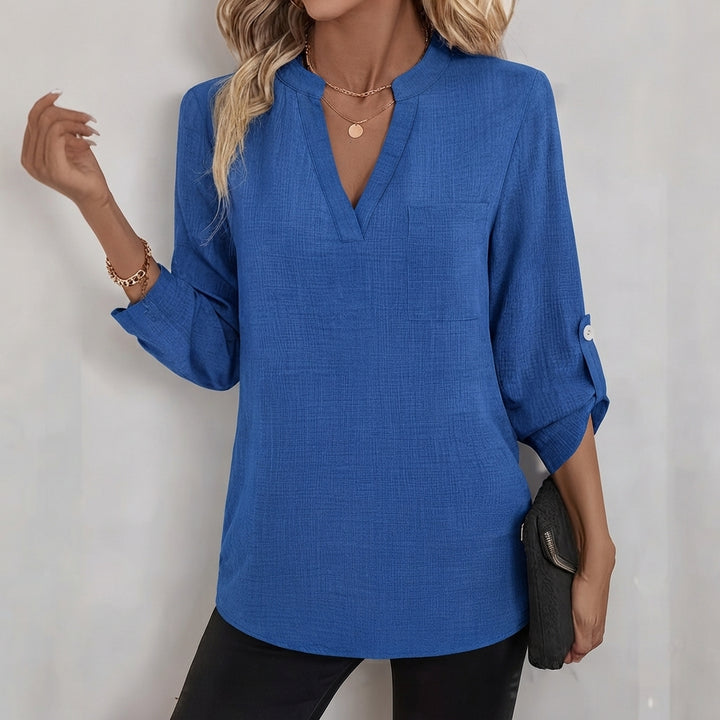 Corinne | Verfijnde V-Hals Blouse