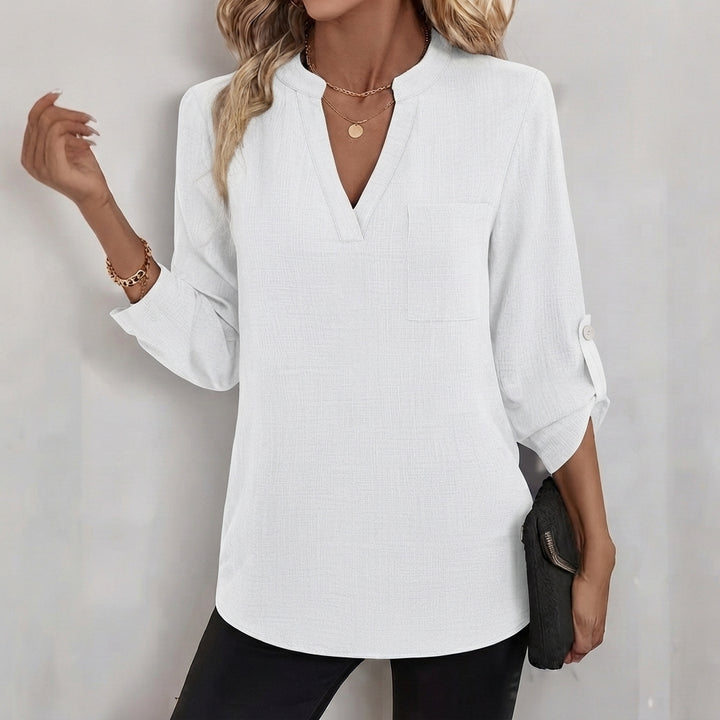 Corinne | Verfijnde V-Hals Blouse