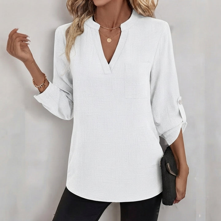 Corinne | Verfijnde V-Hals Blouse