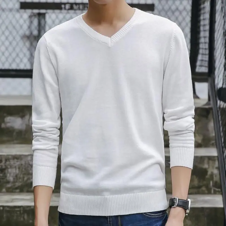 Emory | Klassieke V-hals Pullover
