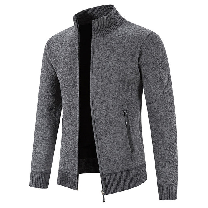 Gregory | Staande Kraag Rits Cardigan