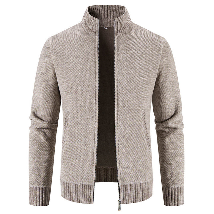 Gregory | Staande Kraag Rits Cardigan
