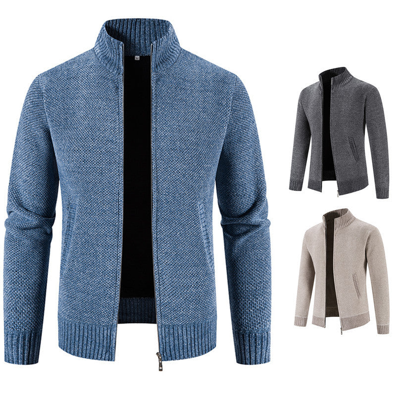 Gregory | Staande Kraag Rits Cardigan