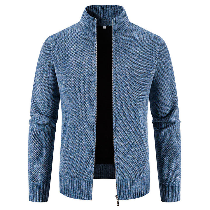 Gregory | Staande Kraag Rits Cardigan
