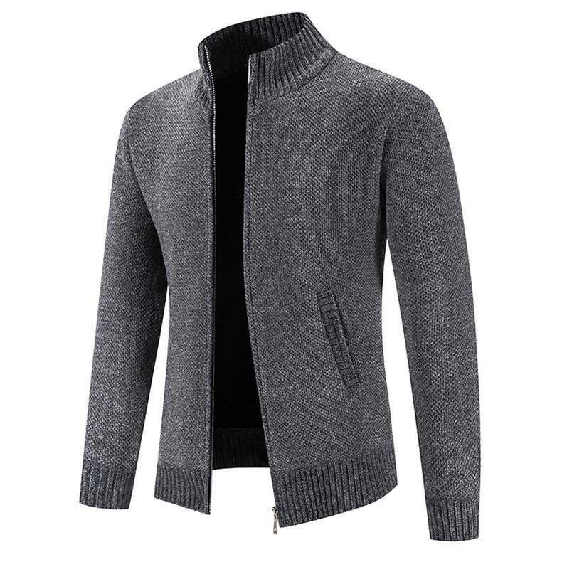 Gregory | Staande Kraag Rits Cardigan