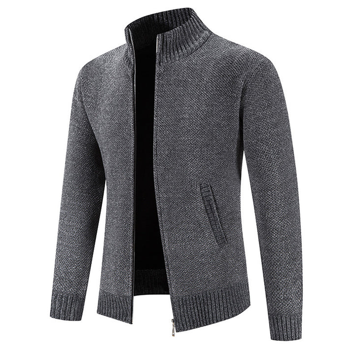 Gregory | Staande Kraag Rits Cardigan