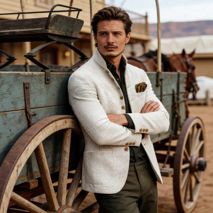 Harold | Verfijnde Enkele Knop Cardigan