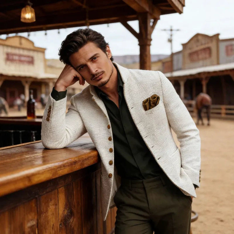 Harold | Verfijnde Enkele Knop Cardigan