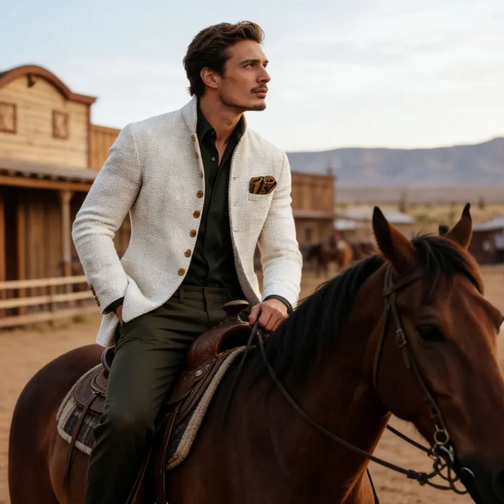 Harold | Verfijnde Enkele Knop Cardigan