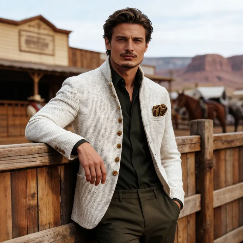 Harold | Verfijnde Enkele Knop Cardigan