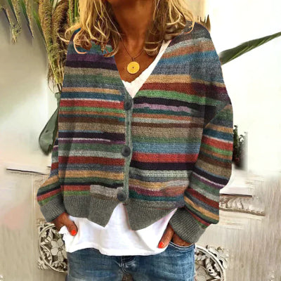 Hazel | Bloemen Open-Front Cardigan