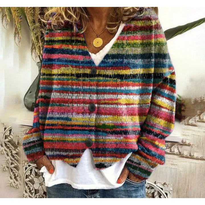 Hazel | Bloemen Open-Front Cardigan