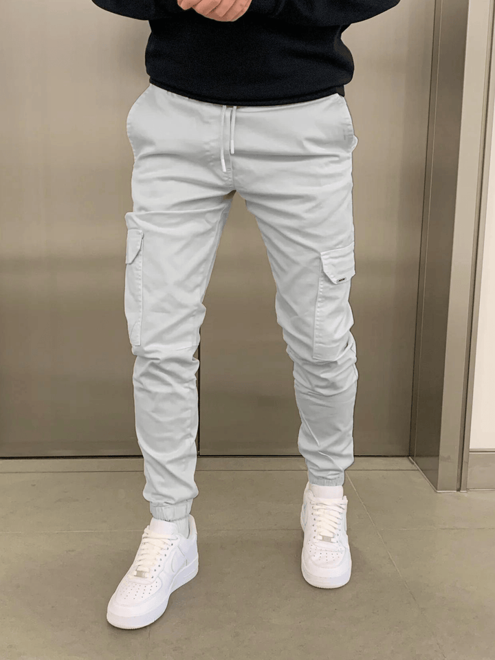Marcus | Strakke Cargo Broek met Tailleband