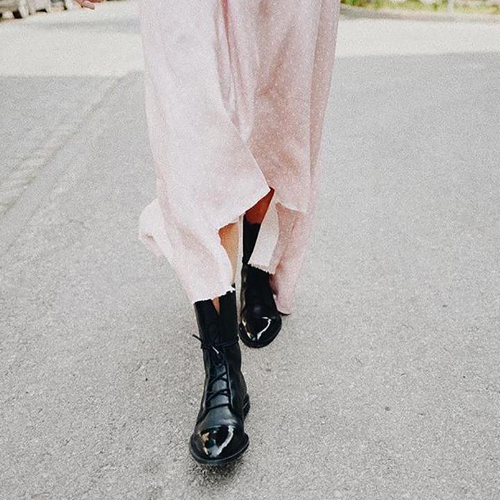 Sophia | Elegante Veterschoenen tot de Enkel