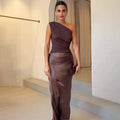 Adrienne | Maxi-jurk met Één Schouder
